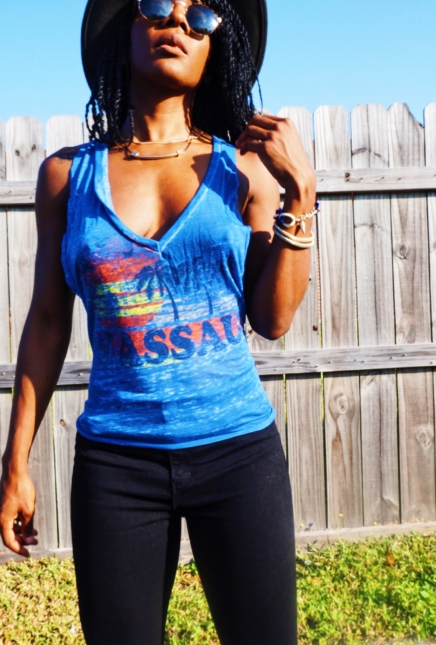 Funky Nassau: DIY Tee + Flares