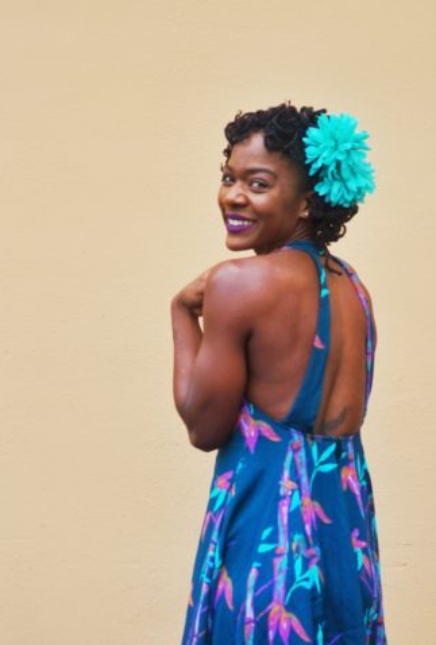 Tropical Swing Dress + Yellow Wedges