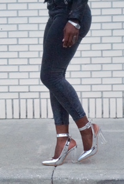 Metallic Sunnies and Lucite Heels