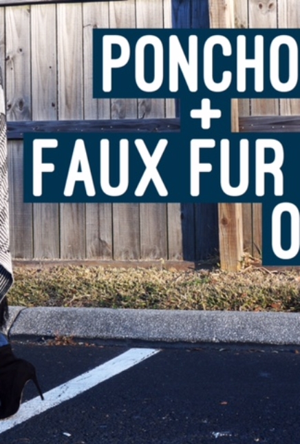 Fringe Poncho + Faux Fur Clutch (Style Video) 